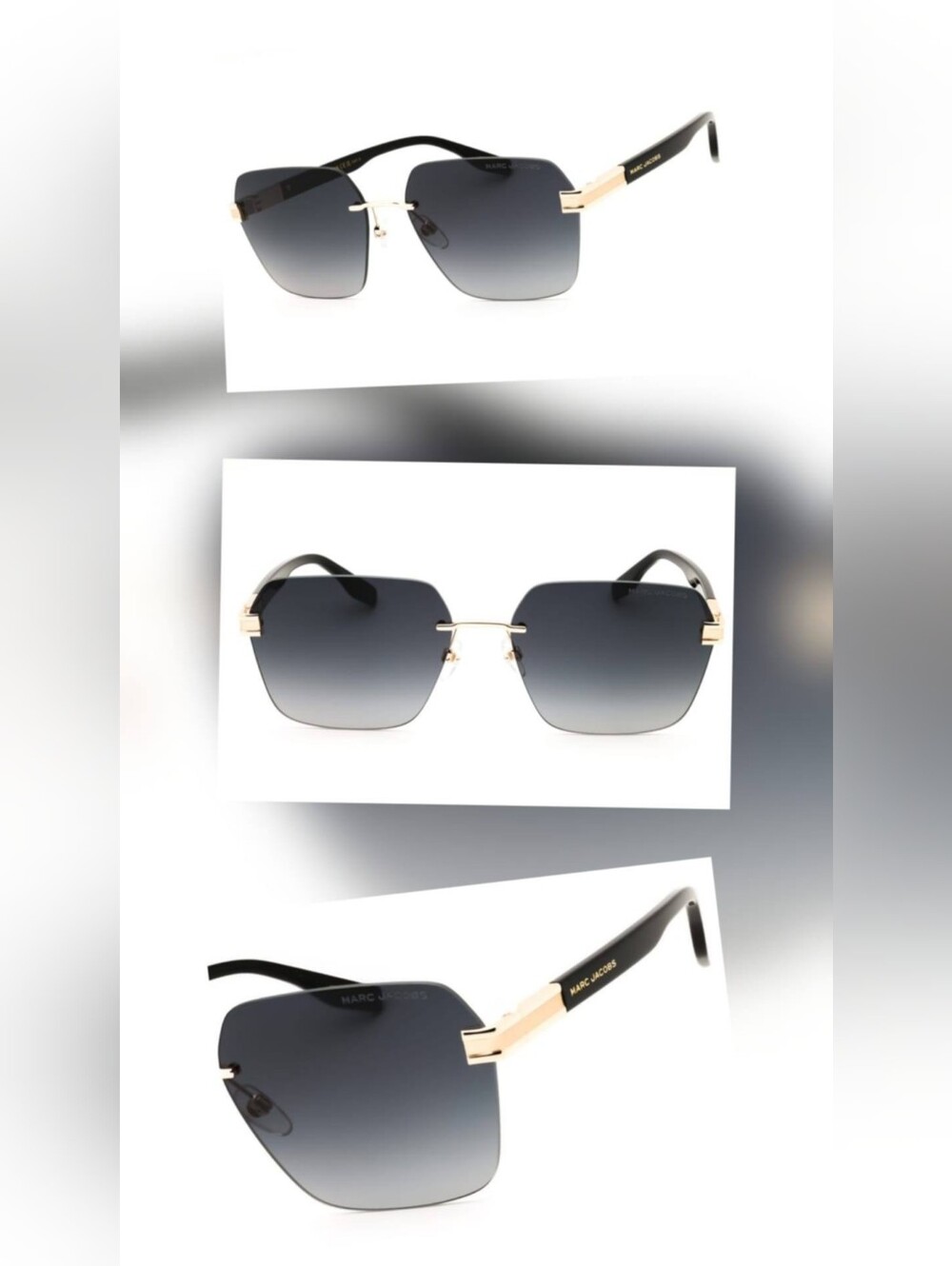 Marc Jacobs MARC 713/S, BLACK / DARK GREY SF, Size61X17X145, Men's Sunglasses